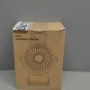 Shinebella AA Battery Powered Clip on Fan with 4-Speed, 5 Small Desk Fan with Aroma Function, USB Powered, 360Rotation, Ultra Quiet, for Golf Cart, Stroller, Bedroom,Car(Batteries Not Included) (Black)