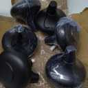 Upgraded Tabletop Torches Set of 6, 24oz Citronella Candles for Outdoor, Metal Table Top Torches for Outside, Refillable Torch Lanterns for Patio, Yard, Deck, Garden, Party (Black 6 PCs)