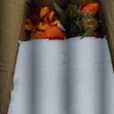 Fake Peony Flowers in Vase Fall Table Centerpiece Faux Floral Arrangement in Vase Autumn Artificial Flowres for Tables Orange Silk Flowers Arrangement