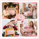 Suncalla 10 Pcs Birthday Gifts for Women Happy Birthday Gift Basket for Her Girlfriend Mom Wife Sister Daughter Aunt Friends Bestie Coworker, Self Care Package Bday Ideas Glass Cup(Pink)