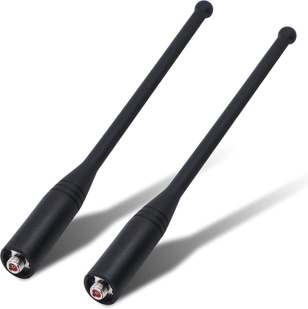 UHF Antenna Compatible for Motorola RDU4100 RDU4160D RDU2080D RDU2020 RDV2020 RDV5100 CP110 Radio RAN4031 403-470 Mhz 6.5 Inch2 Pack