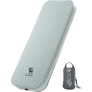 Self Inflating Sleeping Pad 4" Thick R-Value 6 for Camping, Single
