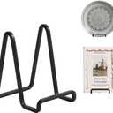 DIDUDIDU Plate Holder Easel Display Stand - Metal Plate Stands for Display - Tabletop Picture Stand - Black Iron Easels for Display Pictures | Photo Frames | Book | Decorative Plates | Plaque