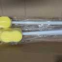3 Pieces Long Handle Sponge 22.4'' Back Sponge on a Stick Body Brush Handled Washer Scrubber for Foot Body Limited Motion(Yellow)