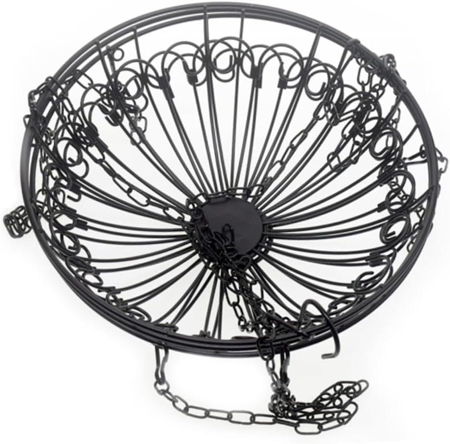 Mikinona Hanging Fruit Bowl Iron Basket Kitchen Storage Rack Wire Baskets Fruit Holder Detachable Design