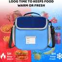 Lunch Bag for Kids Insulated Lunch Boxe for Boys Girls Small Reusable Cooler Tote Lunchbag Back to School Cute Lunchbox for Teens (dark blue)