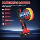 Cordless Buffer Polisher Kit For MILWAUKEE 18V LI-ION Battery.6-Inch Orbital Buffer Polisher with 8 Variable Speed with 25pcs Polishing Accessories, for Car Polishing/Waxing (Tool Only)