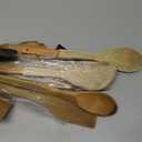 Mooues 9 Piece Natural Teak Wooden Kitchen Utensil Set with Spoon Rest - Comfort Grip Cooking Spoons and Utensils Holder