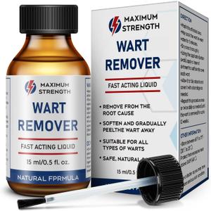 SKAYAH Wart Remover Freeze Off - Professional Strength Wart Remover Liquid - 5% Salicylic Acid Fast-Acting Treatment for Plantar Wart,Flat Wart, Corn and Callus Remover, 15ml (0.5 fl oz)-H236