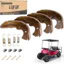 10L0L Golf Cart Brake Shoes for Club Car DS 1995-up, Precedent 2004-up, EZGO 1986.5-1995, Yamaha G1 G2 G8 G9, OEM# 101823201 1011463 23364G1 27249G01
