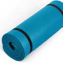 CAP Barbell High Density Exercise Mat with strap, 74''x24''x1'' - Teal