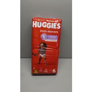 Huggies Size 6 Diapers, Little Movers Baby Diapers, Size 6 (35+ lbs), 50 Count (2 packs of 25), Packaging May Vary