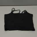 Aoxjox Women's Workout Sports Bras Fitness Yoga Crop Tank Metamorph Twist Back Cami (Large, 1 Black)