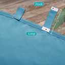 NICETOWN 2 Pieces Exterior Lanai Outdoor Curtainss for Patio Waterproof Teal, Insulated Room Darkening Detachable Sticky Tab Top Heavy Weight Wind Prevention for Cabana Drapes, W52 x L95, Teal Blue