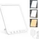 Light Therapy Lamp - 15,000 Lux UV-Free Therapy Light with 3 Color Temperatures and 6 Timer Settings, Touch Control Happy Lamp for Home/Office Use to Lift Mood