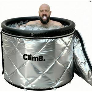 Insulated Cold Plunge Tub for Athletes,Fitness and Wim Hom Enthusiasts, Portable Ice Bath at Home for Indoor & Outdoor Use With Drainage Hose & Protective Cover,116Gal, Chiller Compatible