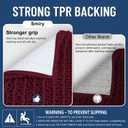 Smiry Bathroom Rugs Mat 36x24, Extra Soft Absorbent Chenille Bath Rugs, Non Slip Rubber Backing Machine Washable Quick Dry Bath Mats for Bathroom Floor, Tub, Shower, Home Decor Accessories, Burgundy