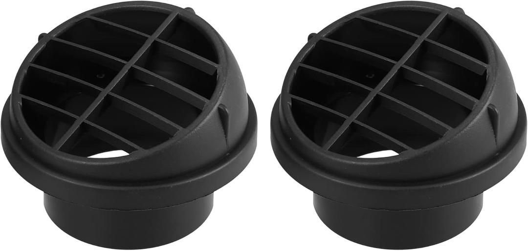 X AUTOHAUX 2pcs Warm Air Vent Outlet 65mm Plastic Ducting Heater Air Vent Outlet for Car Auto Bus RV ATV