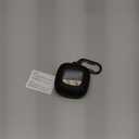 SURITCH Case Compatible with Beats Fit Pro Earbuds, Shock-Absorbing Protective TPU Shell for Beats Fit Pro Charging Case 2021 Earbuds Secure Locking System with Anti-Lost Keychain, Black