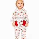 ALVABABY Christmas Baby Bunting Bodysuit with Hood, Romper Jumpsuit Animal Costume Outfit, Soft Warm Onesize Newborn Toddler (12-18 Months)