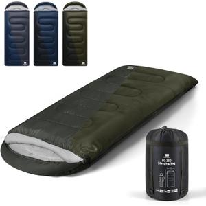 0 Degree XXL Winter Sleeping Bags for Adults Cold Weather,Camping Sleeping Bag for Kids with Compression Sack,4 Season Camping Essentials Gear for Hiking,Traveling,Outdoor,Backpacking (5.3lb-Grey)