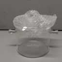 Glass Saucepan with Cover, 1.5L/50OZ Heat-Resistant Borosilicate, Glass Pots for Cooking on Stove Cookware Set Stovetop Pot for Soup, Pasta (1.5L/50OZ) (1.6 Quarts)