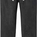 2 x Boys Corduroy Pants Soft Sweatpants Elastic Waist Joggers Pants Casual Long Trousers (Gray)