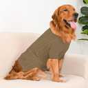Dog Sweater Turtleneck Pullover Cable Knit for Boys Girls Large Dogs Bulldog Pitbull Labrador Doberman Winter Stretch Clothes Long Sleeves (XXL, Brown)