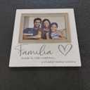 Malden International Designs 4x6 Familia Family Spanish Expressions Rustic Whitewash Picture Frame