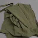 DINGANG Womens Casual Cargo Jumpsuit Short Sleeve V Neck Zip Up Romper Wide Leg Pants Overalls (Small, K3172-green)