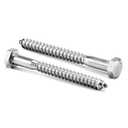 5/16" x 3" Hex Head Lag Screws Bolts 20Pcs 304 Stainless Steel 18-8, Partial Thread, Hexagon Head Wood Screws by SG TZH (5/16-18 x 3")