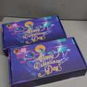 Valentines Day Gifts for Kids, 28 PCS Galaxy Slime with Greeting Cards, Classroom Exchange Party Favors for School Prize Rewards, Pack of 2