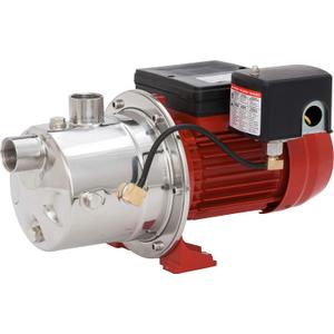 Red Lion RJS-75SS 115/230 Volt, 3/4 HP, 12.8 GPM Stainless Steel Shallow Well Jet Pump, Red, 97080702