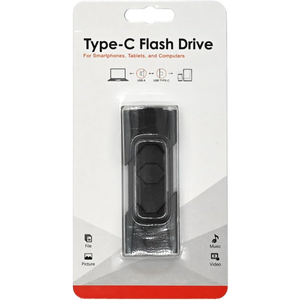 Vansuny 256 GB 2 in 1 USB C Stick USB 3.0 Flash Drive Retractable USB Type-C Memo