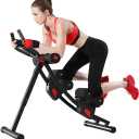 Fitlaya Fitness ab machine, ab workout equipment for home gym, Height Adjustable ab trainer, foldable fitness equipment.