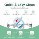 2 x Teething Toy for Infants & Babies, Teethers for Babies 3-6 Months, Baby Teethers 0-6 Months, Teething Toys 6-12 Months, TotCo Never-Drop Baby Teething Toy, Blue