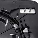 Replacement Passenger Right Side Door Towing Mirror Main Big Glass Flat Heated with Back Plate and BLIS for Ford F-150 F 250 F-350 F-450 F-550 from 2015 to 2024