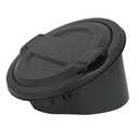 Fuel Filler Door Locking Gas Tank Cap Cover Compatible with Jeep Wrangler 2018-2023 JL & Unlimited Gas Tank Cap Aluminum Fuel Filler Door Cover