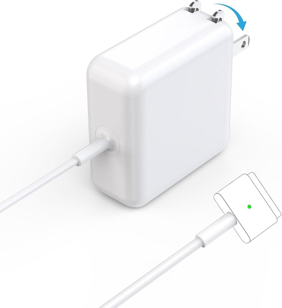 Mac Book Air Charger 45W Power Adapter, Magnetic Mag2 AC 45W Fast T-Tip Shape Connector Power Adapter,Laptop Charger Compatible with Mac Book Air 11-inch and 13-inch 2012, 2013, 2014, 2015, 2016, 2017