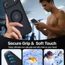 Magnetic Shockproof for iPhone 17 Air Case,[Camera Protection][Compatible with Magsafe][Non-Slip][Mil-Grade Protection] Slim Anti-Yellowing Translucent Matte Phone Case for iPhone 17 Air,Black