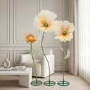 5.9 Ft Giant Artificial Flowers with Stand, Large Organza Flower