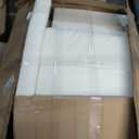 Black 7-Piece Wicker Outdoor Sectional Set with White Cushions