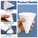 SiliFine 50 Pcs Paper Funnels for Motor Oil 6 oz Disposable Engine Oil Funnel for Gas Car Change Cone Fluid Automotive Use Dispensers or Kitchen Filling Bottle