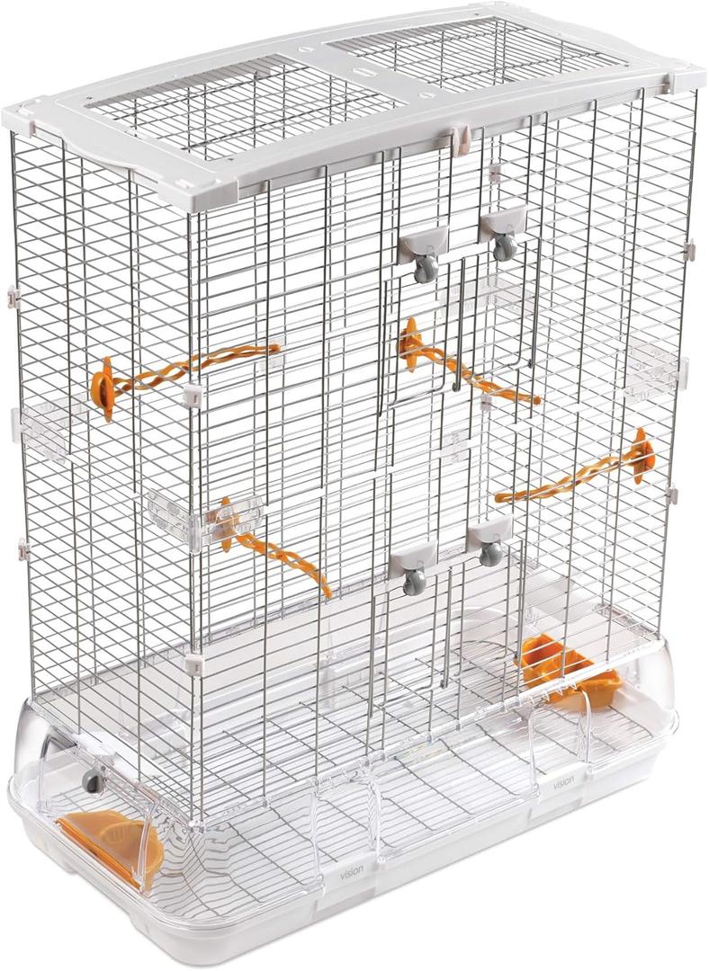 L12 Wire Bird Cage, Bird Home for Lovebirds and Cockatiels, Tall Large, 83315 (29.5"L x 15.0"W x 36.2"H)