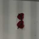 12 Pairs Heart Shaped Sunglasses Candy Color Rimless Fun Heart Glasses for Women Party Favors (Red)