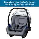 Innokids Head and Body Support Pillow Infant Car Seat Insert for Newborn to Toddler Stroller Cushion (Grey)