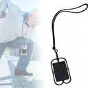 EDWERD Hands-Free Phone Lanyard for Seniors & Parkinsons, Adjustable Neck Strap to Secure Cellphone, Elderly Daily Living Aid Accessories