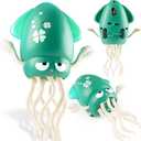 Electric Dancing Octopus Toy Interactive for Kids Squid with Lights&Music, Tummy Time Baby Crawling Toy for Toddlers Boys Girls Ages 3-8, 4 5 6 7 Years Old Birthday Gift, Indoor Pet Toys Cats Dogs (Green)
