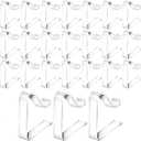 Tablecloth 24 Packs Table Cloth Holder Clips,Transparent Plastic Clear Table Clips,Outdoor Tablecloth Clips for Home Wedding Meeting Party Camping Picnic Indoor Outdoor EventsLarge-24Pcs