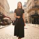 3-Piece Bucket Bag Set for Women, Vegan Leather Crossbody Handbag with Makeup Pouch & Coin Purse, Small Purses for Work